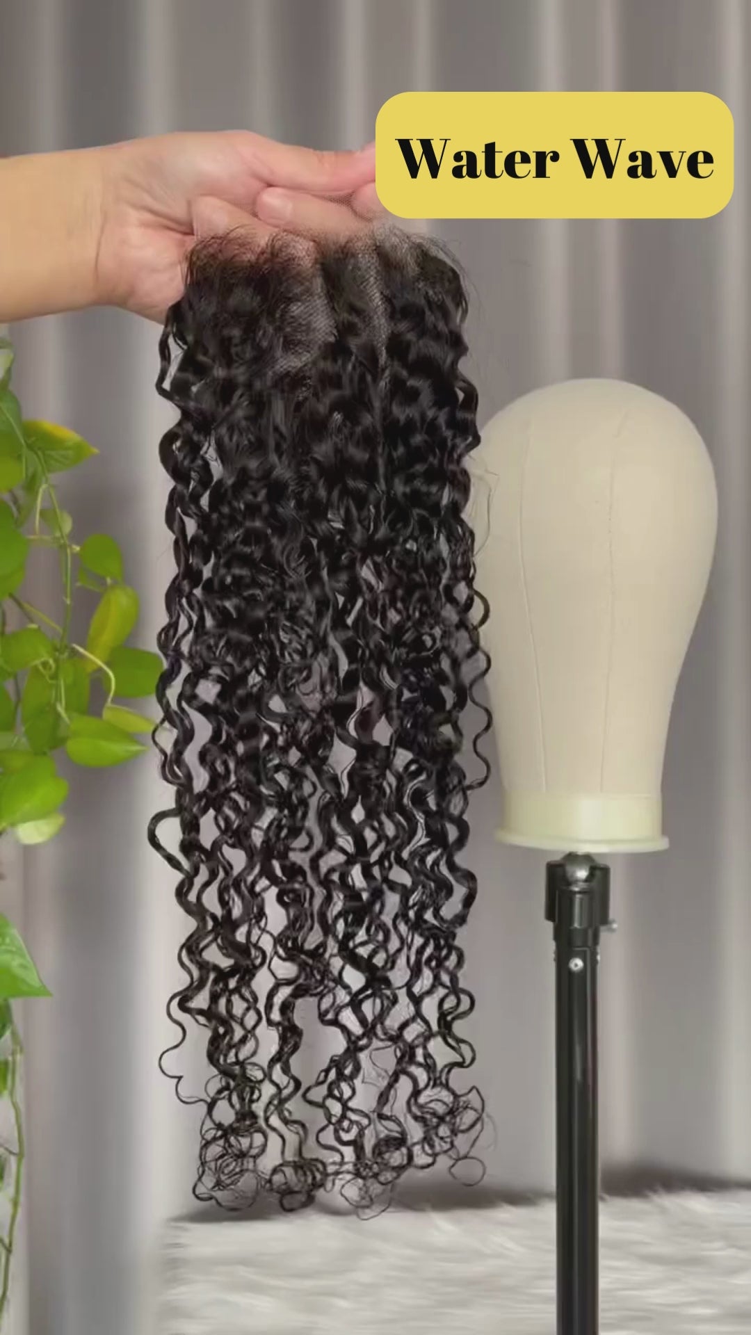 Rose Hair 1Pcs Deep Wave 4x4 Lace Closure Brazilian Virgin Hair