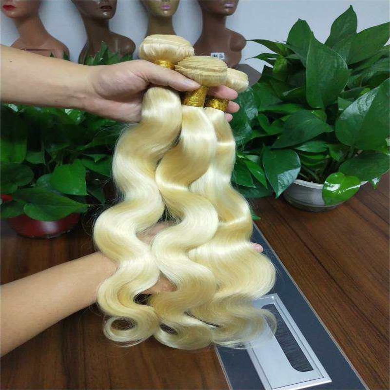 Rose Hair Blonde 613 Color 10A Grade 3 Bundles Body Wave Brazilian Virgin Hair Bundles