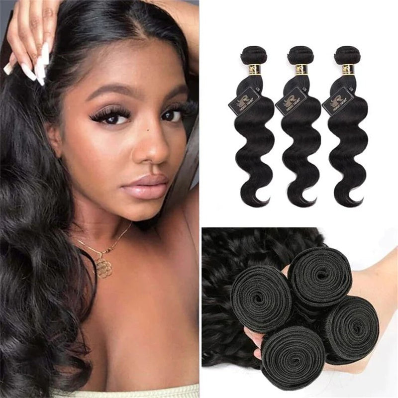 Rose Hair 10A Grade 3 Bundles Body Wave Brazilian Virgin Hair Bundles