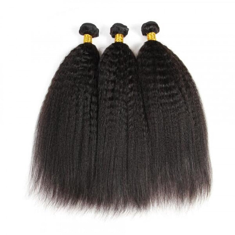 Rose Hair 15A Grade 3 Bundles Kinky Straight Brazilian Virgin Hair Bundles