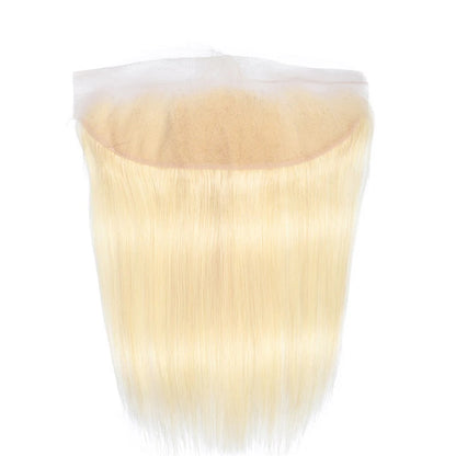 Rose Hair 1Pcs Blonde 613 Color Straight Hair 13x4 Lace Frontal Brazilian Virgin Hair