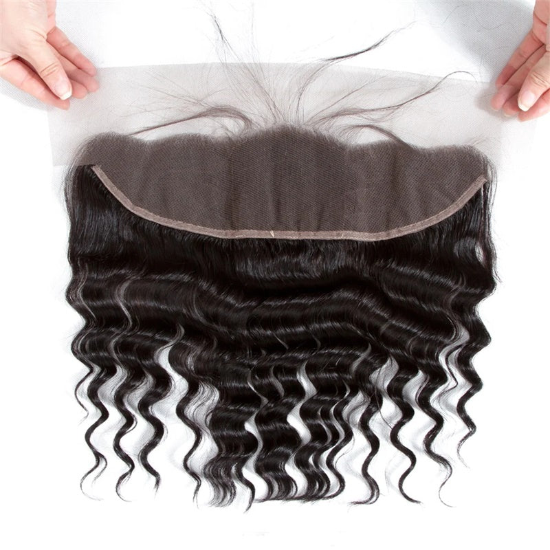 Rose Hair 1Pcs Water Wave 13x4 Lace Frontal Brazilian Virgin Hair