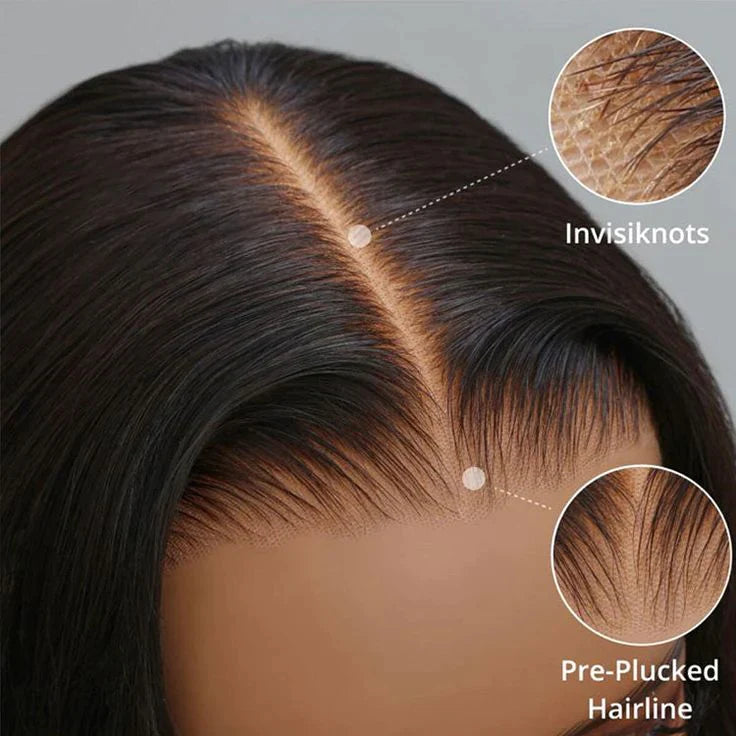 Pre Cut Lace | Glueless 6X5 HD Lace Wig Straight Human Hair Wear And Go Wig