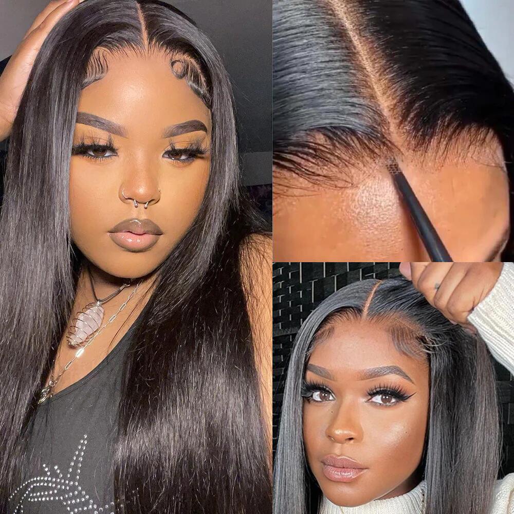 Pre Cut Lace | Glueless 6X5 HD Lace Wig Straight Human Hair Wear And Go Wig