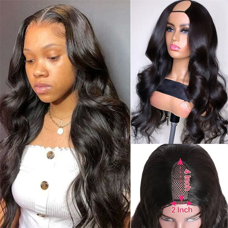 Rose Hair Body Wave U Part Wig Human Hair Wig