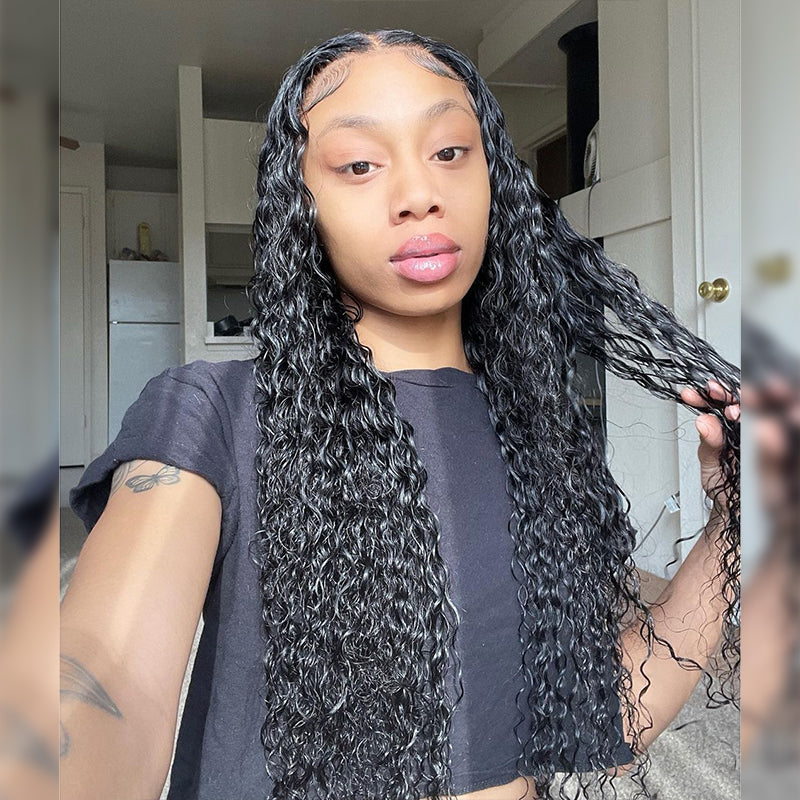 Rose Hair Deep Wave 13x4 HD Lace Wig Human Hair Wig