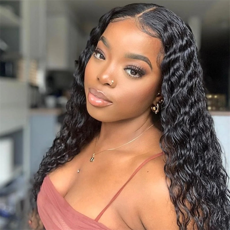 Rose Hair Deep Wave 13x4 HD Lace Wig Human Hair Wig