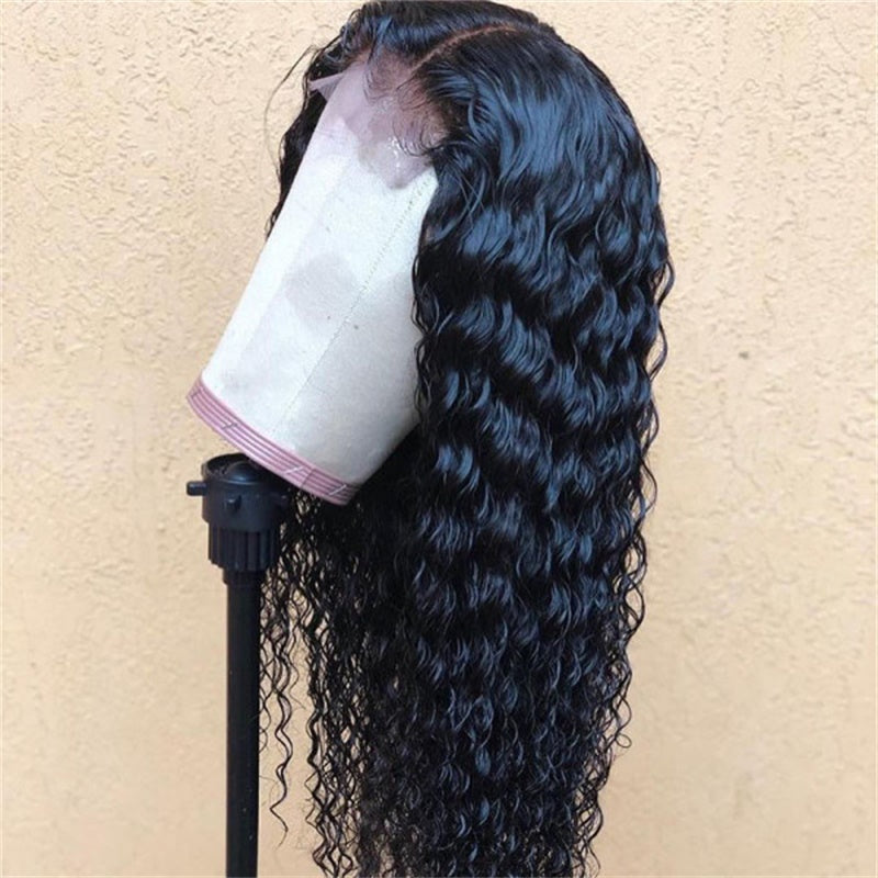 Rose Hair Deep Wave 13x4 Lace Front Wig Human Hair Wig