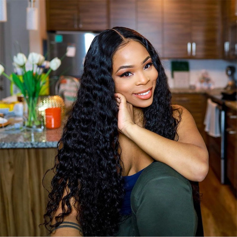 Rose Hair Deep Wave 13x6 HD Lace Wig Human Hair Wig