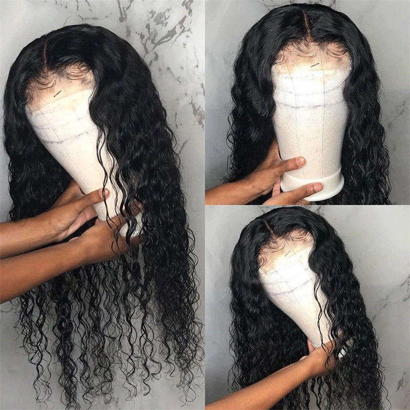 Rose Hair Deep Wave 4x4 Lace Closure Wig Human Virgin Hair Wig