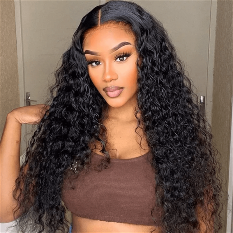 Rose Hair Deep Wave 4x4 Lace Closure Wig Human Virgin Hair Wig