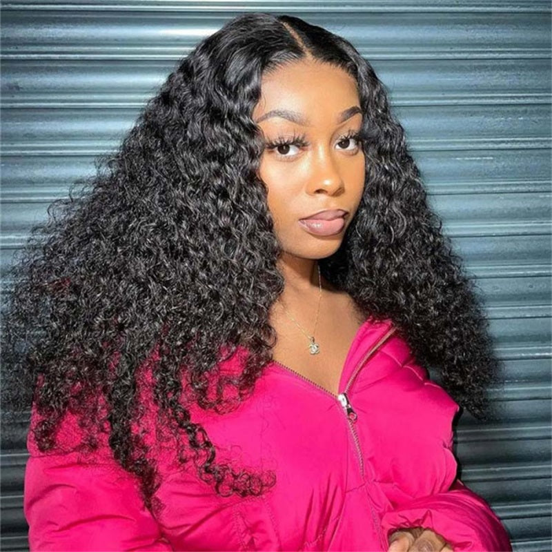 Rose Hair Deep Wave 4x4 Lace Closure Wig Human Virgin Hair Wig