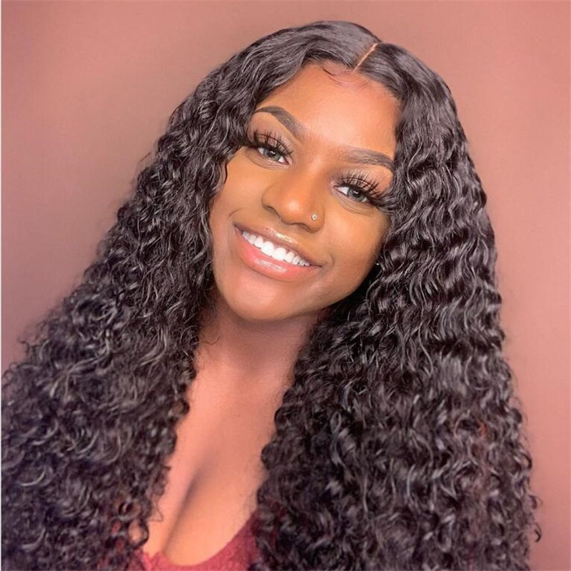 Rose Hair Deep Wave 4x4 Lace Closure Wig Human Virgin Hair Wig