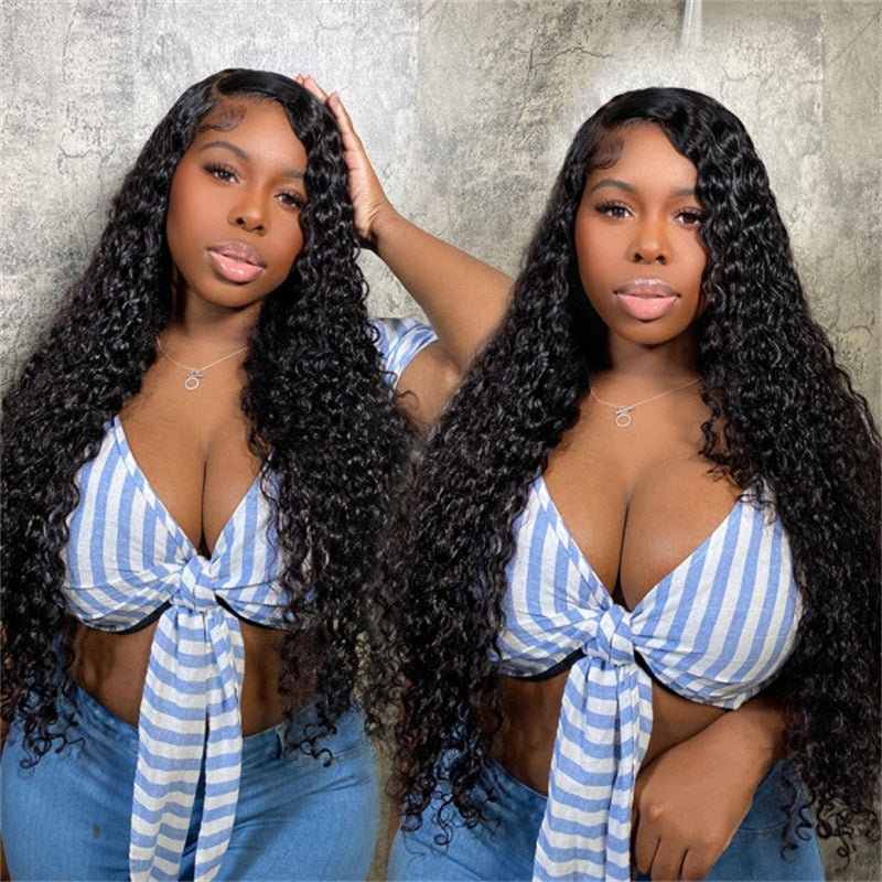 Rose Hair Jerry Curly 5x5 Lace Closure Wig Human Virgin Hair Wig