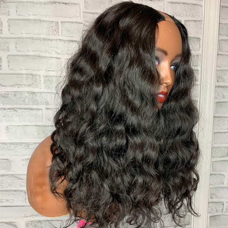 Rose Hair Deep Wave U Part Wig Human Hair Wig