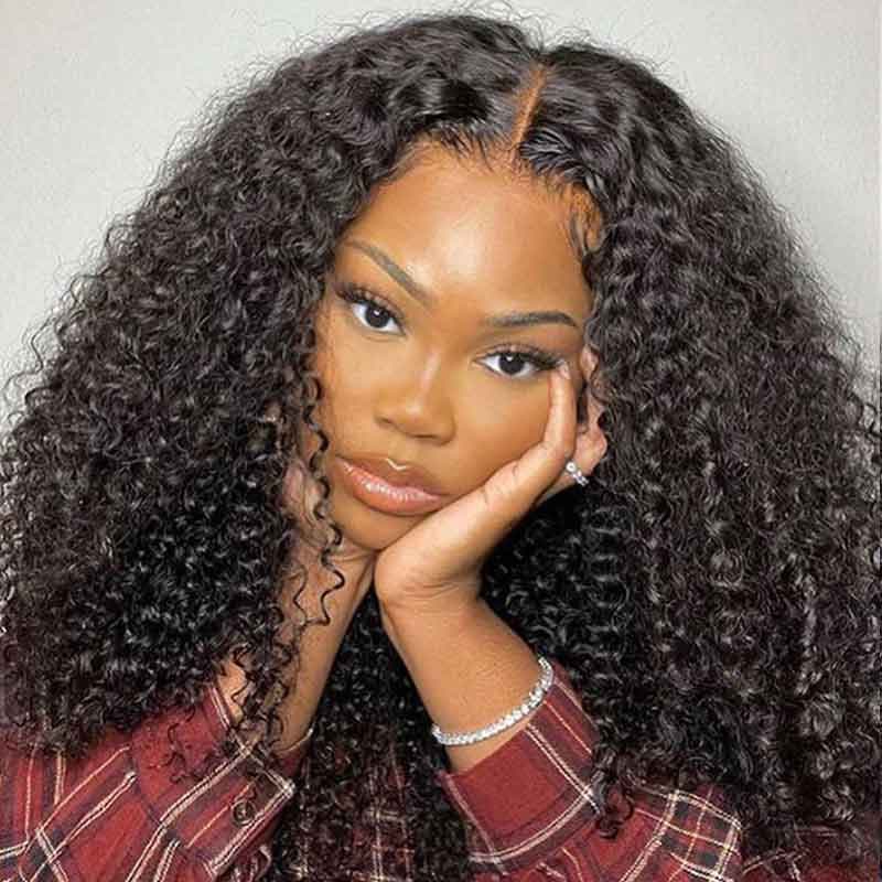 Rose Hair Kinky Curly 13x4 HD Lace Wig Human Hair Wig