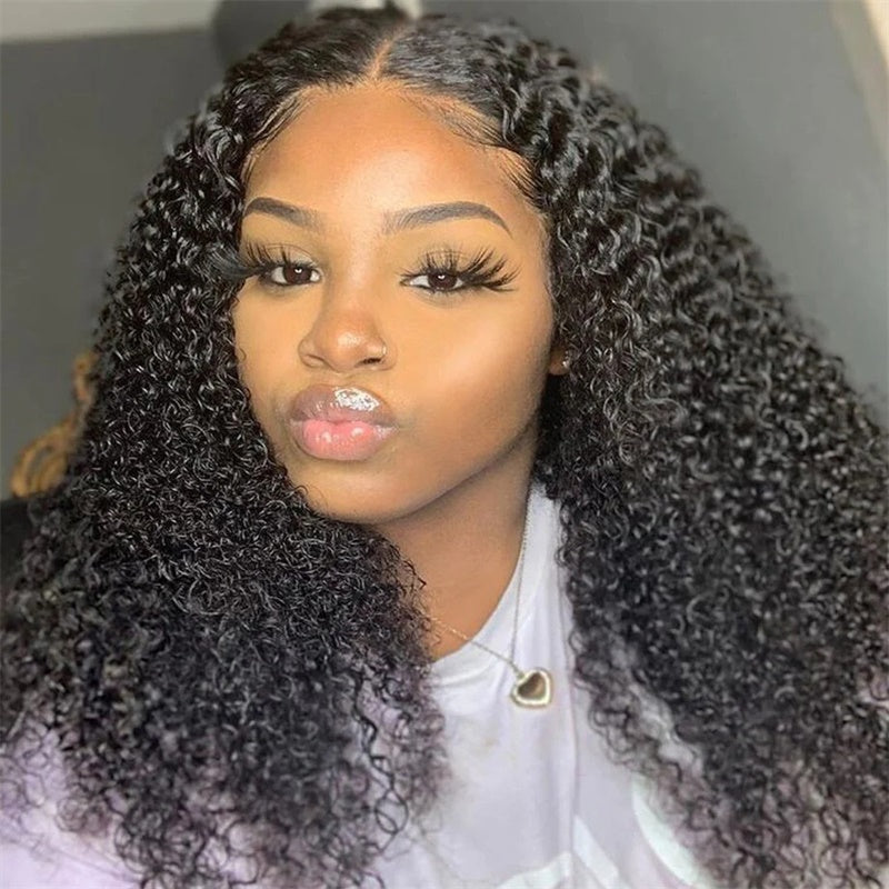 Rose Hair Kinky Curly 13x6 HD Lace Wig Human Hair Wig