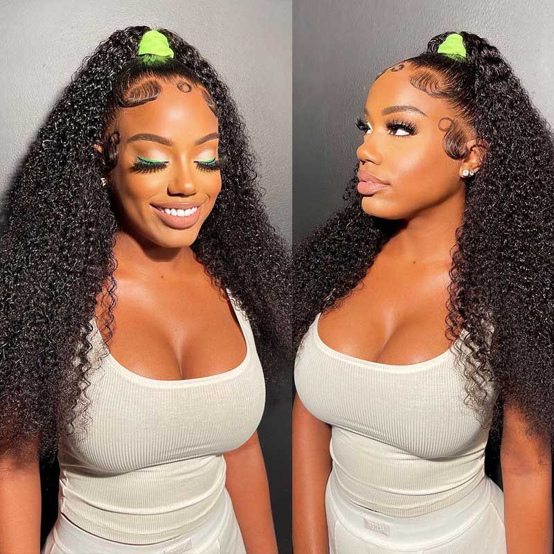 Rose Hair Kinky Curly 360 Lace Wig Human Hair Wig