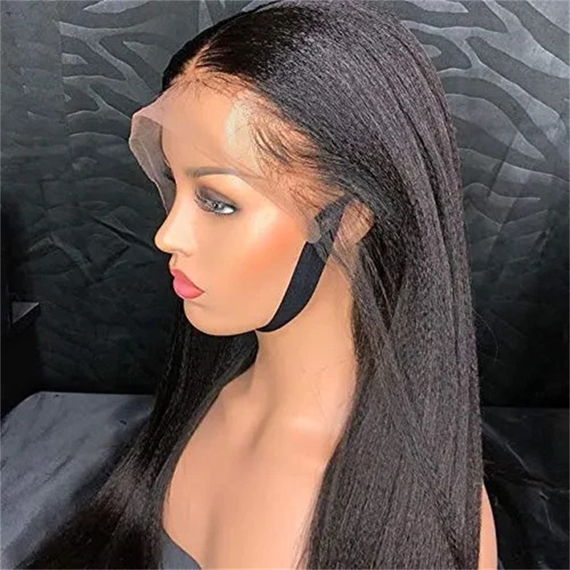 Rose Hair Kinky Straight 360 Lace Wig Human Hair Wig