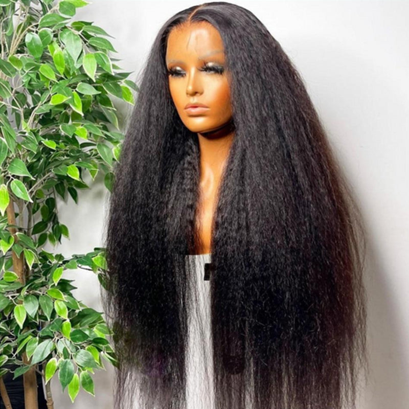 Rose Hair Kinky Straight 5x5 HD Lace Wig Human Hair Wig