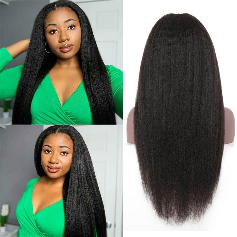 Rose Hair Kinky Straight U Part Wig Human Hair Wig