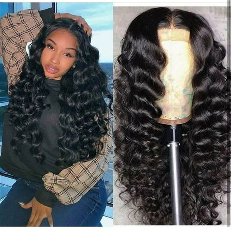 Rose Hair Loose Deep Wave 13x4 Lace Front Wig Human Hair Wig