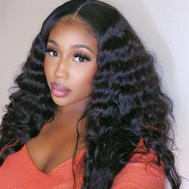 Rose Hair Loose Deep Wave 13x6 HD Lace Wig Human Hair Wig