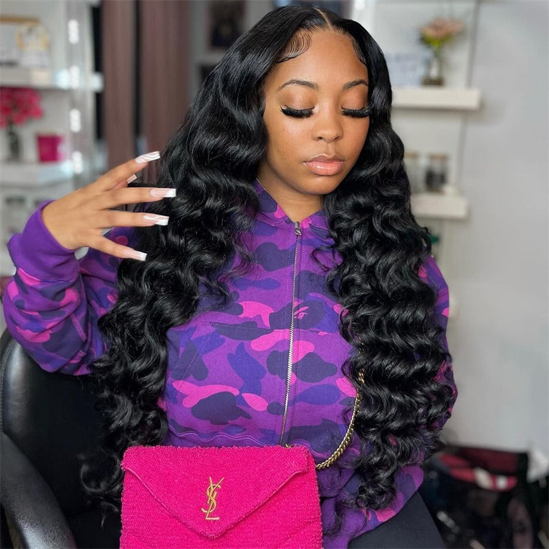 Rose Hair Loose Deep Wave 13x6 HD Lace Wig Human Hair Wig