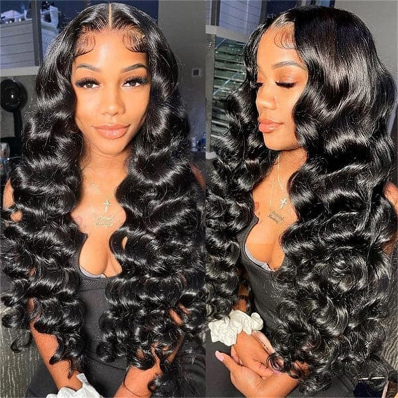 Rose Hair Loose Deep Wave 360 Lace Wig Human Hair Wig