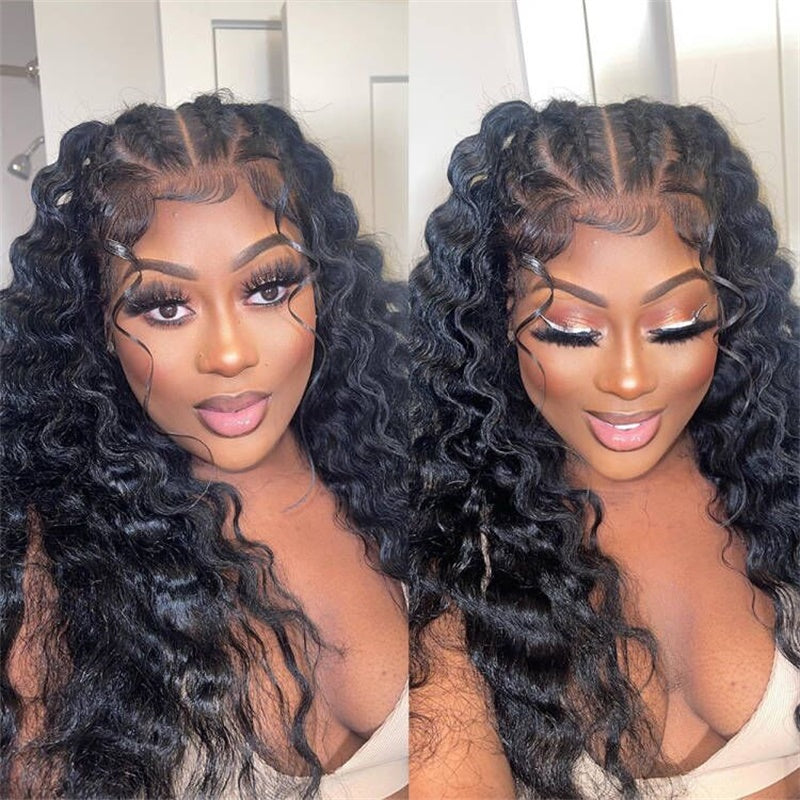 Rose Hair Loose Deep Wave 360 Lace Wig Human Hair Wig