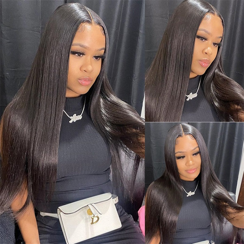 Rose Hair Straight Hair 4x4 Lace Closure Wig Human Hair Wig