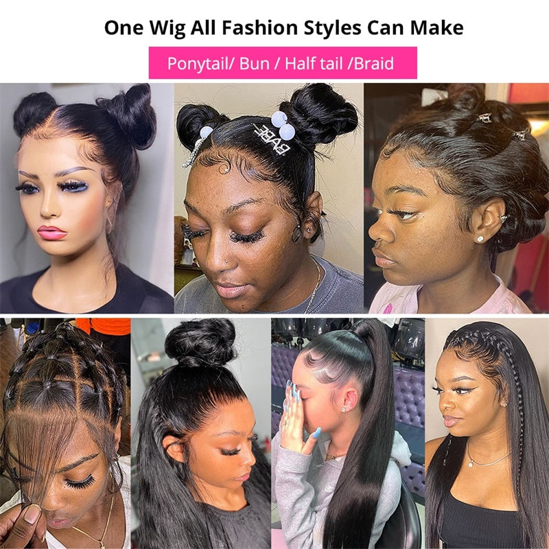 Rose Hair Straight Hair Full Lace Wig Human Hair Wig