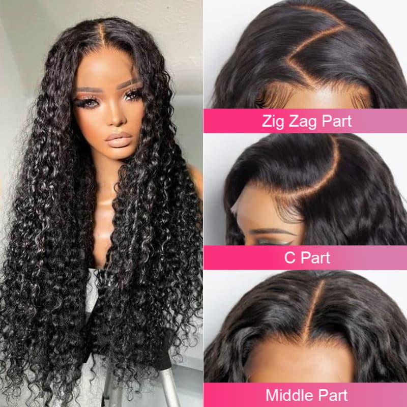 Pre Cut Lace | Glueless 6x5 HD Lace Wig Water Wave Human Hair Wear And Go Wig