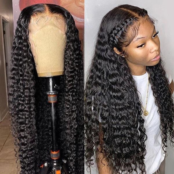 Rose Hair Water Wave/Kinky Curly/Yaki 13x4 HD Swiss Invisible Transparent Lace Frontal Wig