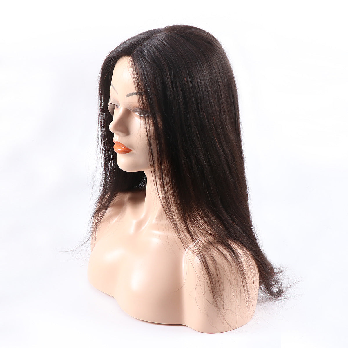 RoseHair Super Fashion Lace Closure Machine Made Wig Real Human Brazilian Virgin Hair Wig - Rose Hair