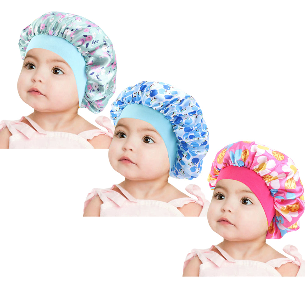 Rosehair Long Satin Bonnet Sleep Cap Hair Loose Cap Large Silk Bonnet Wide Band Night Sleeping Hat for Braid Long Natural Hair - Rose Hair