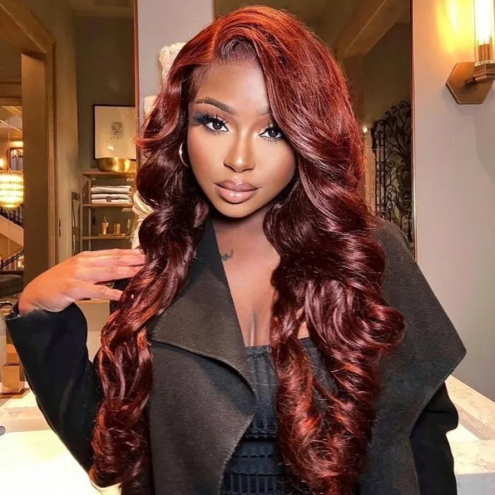 Reddish Brown 5x5 HD Lace Closure Wig