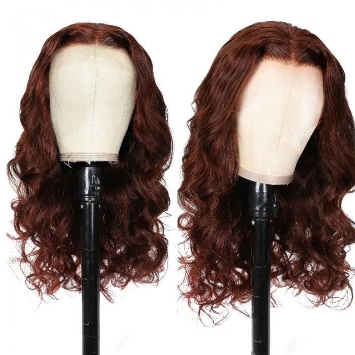 Reddish Brown 5x5 HD Lace Closure Wig