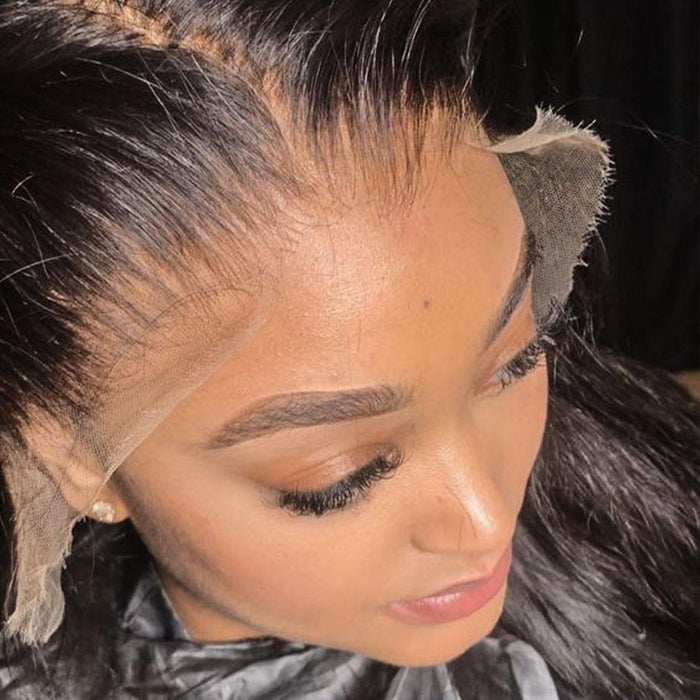Rose Hair 13x6 HD Lace Frontal Wigs Straight Human Hair Invisible HD Lace Wigs