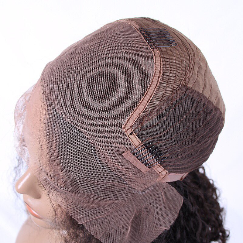 Flash Sale Rose Hair 100% Human Virgin Hair Water Wave 13*4 Lace Frontal Brazilian Hair Wig 12inches - Rose Hair