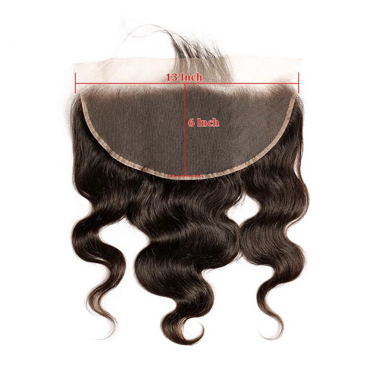 10A Grade Pre Plucked 13x6 Lace Frontal With 4 Bundles Best Brazilian Human Virgin Hair Body Wave - Rose Hair