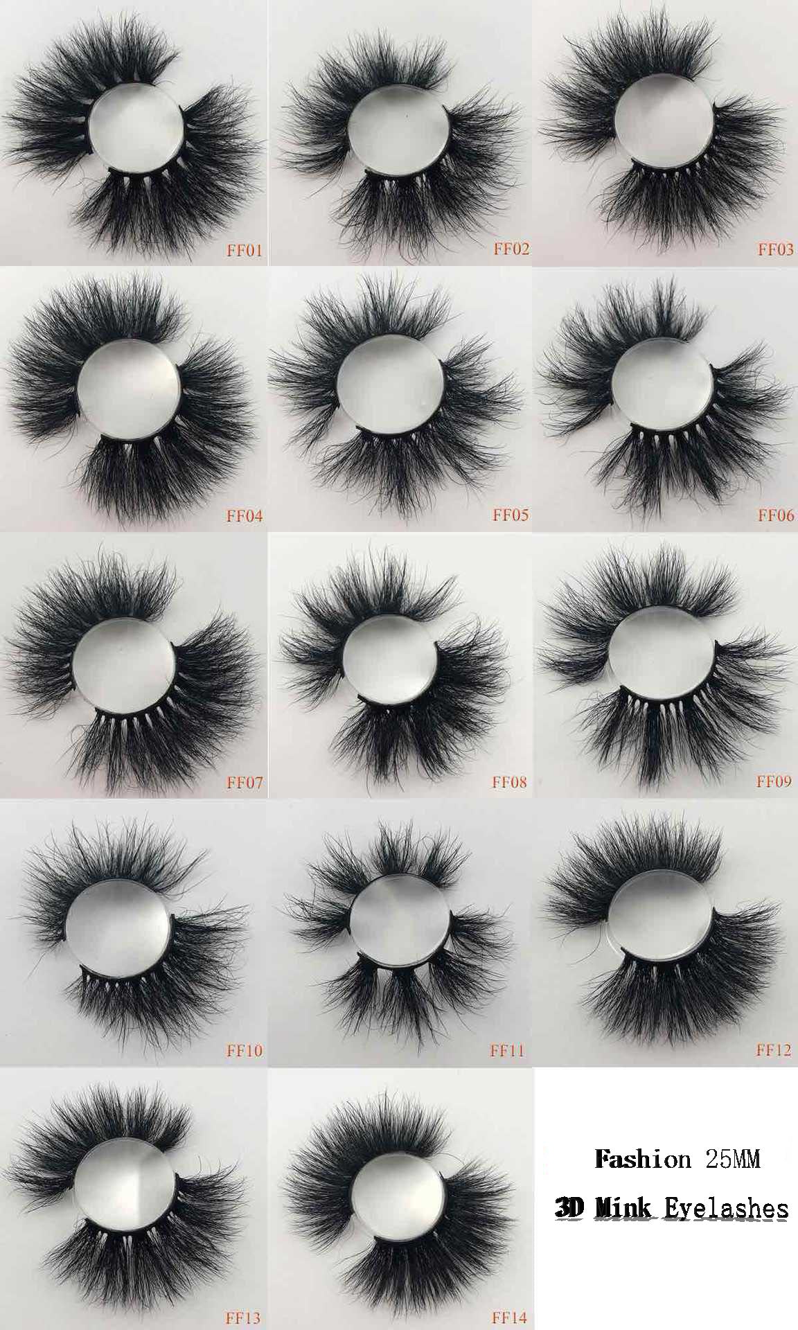 25 MM 3D Mink Hair Eyelashes With Beautiful Boxes For Black Women - Rose Hair