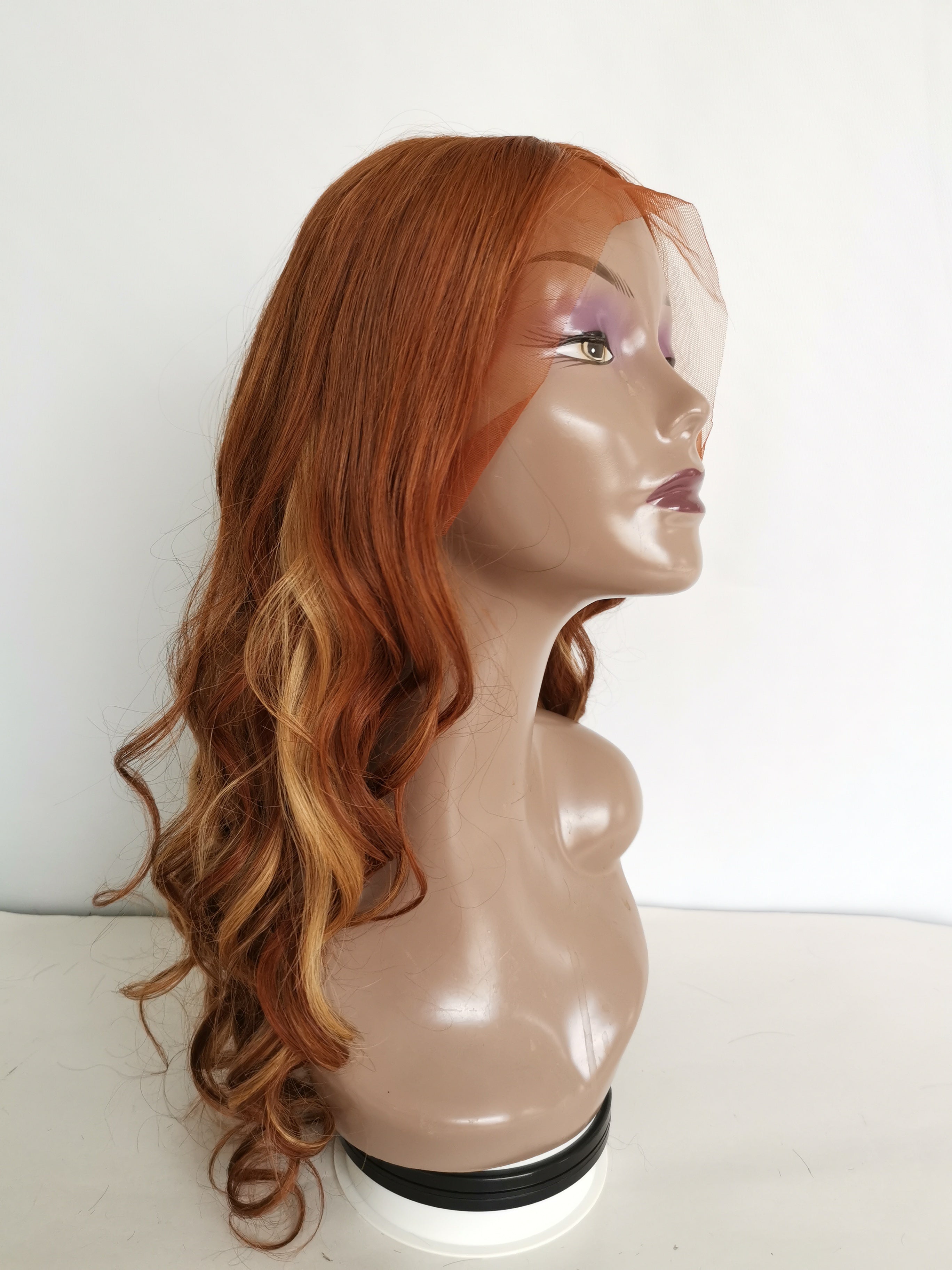 Loose 13*4 Lace Frontal Wig Mix Color Brazilian Virgin Hair - Rose Hair