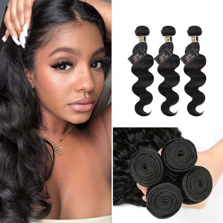Rosehair 10A Grade 3 Bundles Body Wave Brazilian Unprocessed Hair - Rose Hair