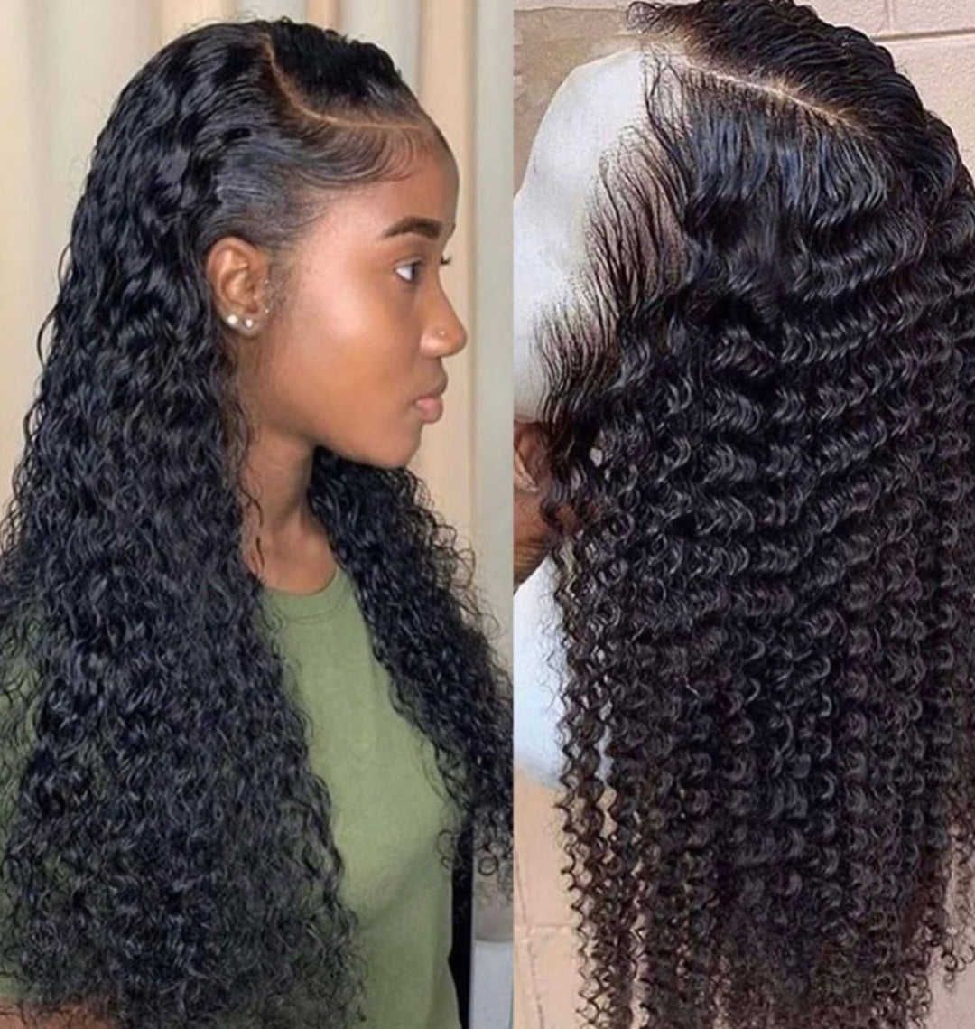Pre Plucked Swiss 360 Lace Water Wave Wig Best Brazilian Human Virgin RoseHair Wig - Rose Hair