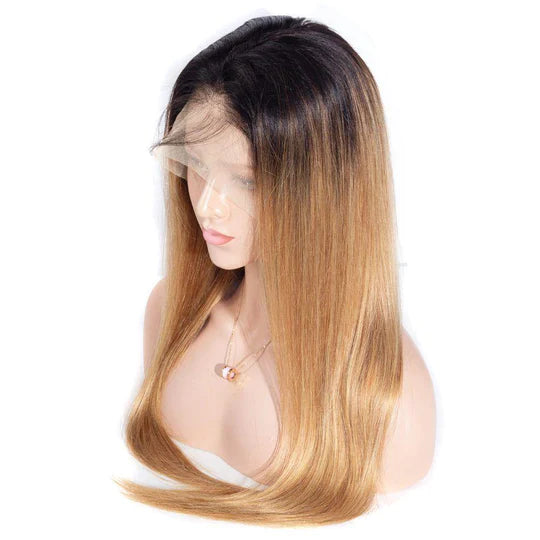 1B/27 Color Straight/Body Wave 13x4 Lace Wig Pre-Plucked Hairline