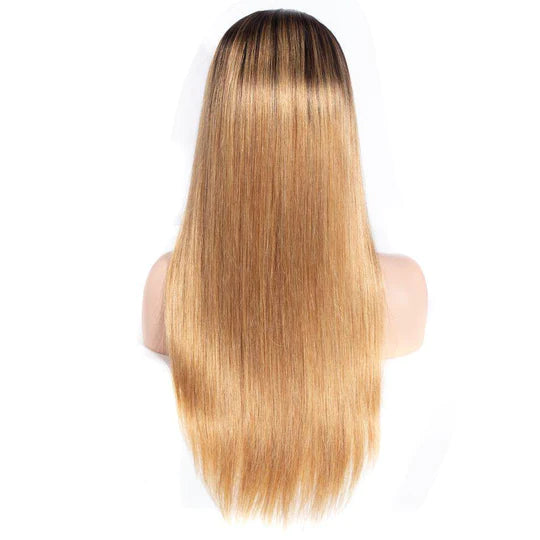1B/27 Color Straight/Body Wave 13x4 Lace Wig Pre-Plucked Hairline