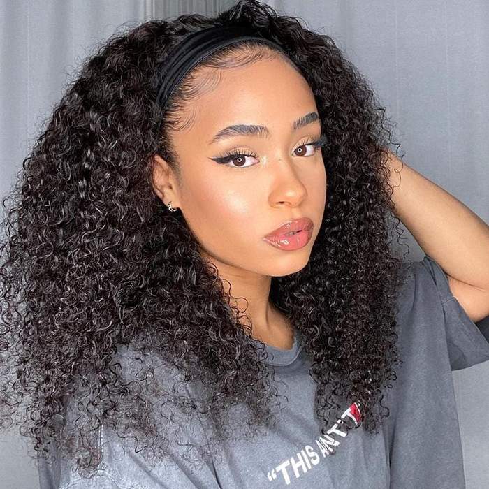 Rose Hair TOP 1 SELLER! Affordable&Beginner Friendly Kinky Curly Headband Wig - Rose Hair