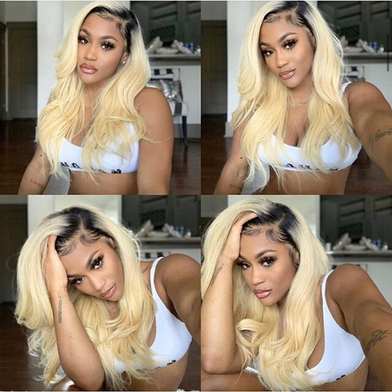 Rose Hair Transparent 13*4 Lace Front Wig Human Hair