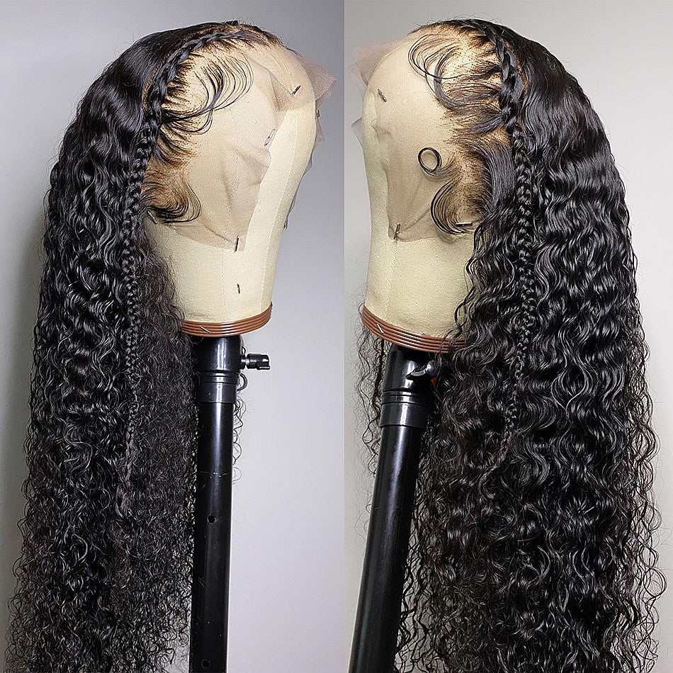 Rose Hair Water Wave/Kinky Curly/Yaki 13x4 HD Swiss Invisible Transparent Lace Frontal Wig